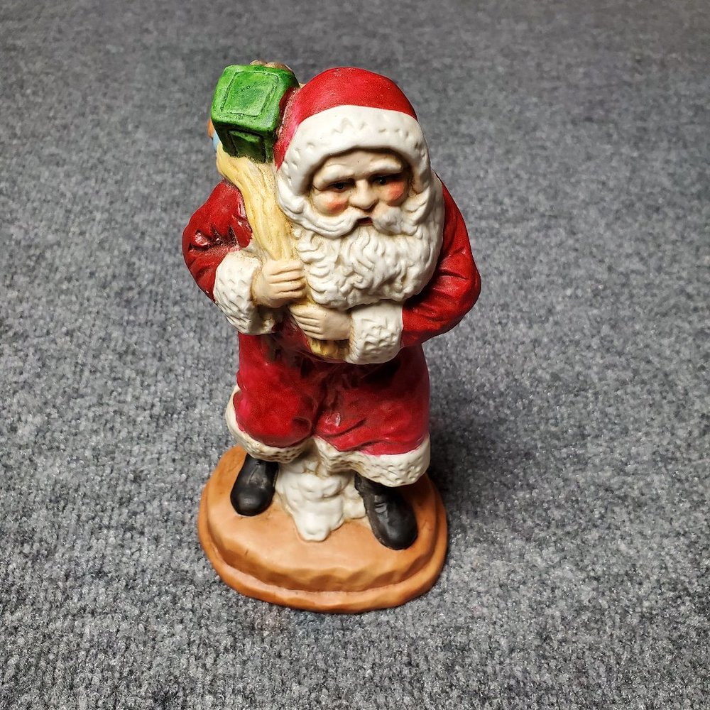 8" 1904 Style Vintage Ceramic Santa Claus Christmas Collectible Figurine